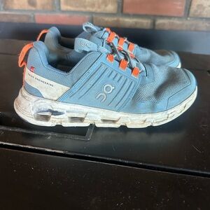 On Running Kids Sneakers in Blue and Orange